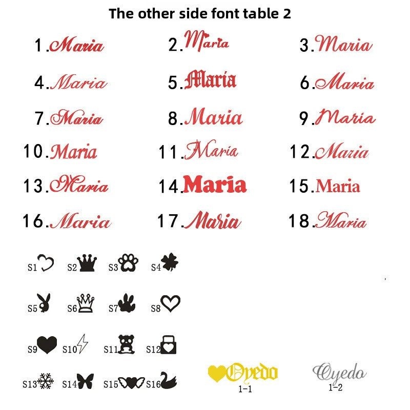 Personalized Name Hollow-out English Letter Necklace