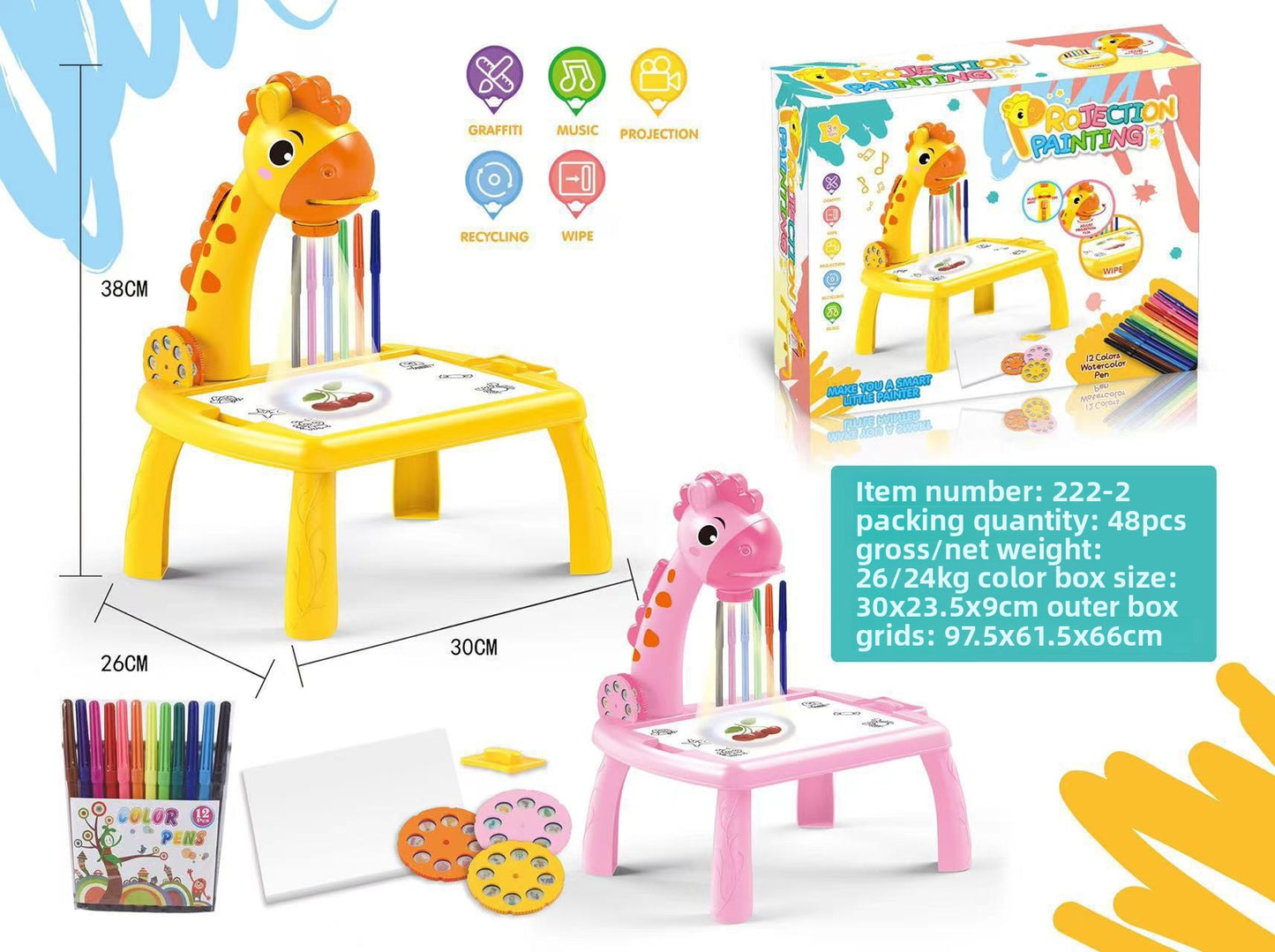 Children's Projection Drawing Table