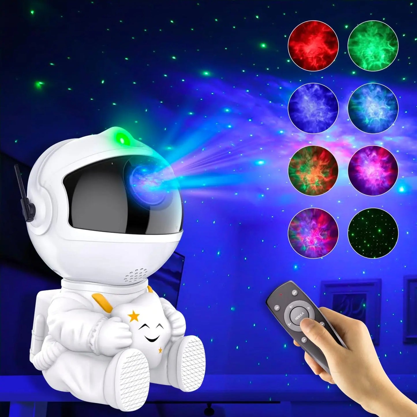 Lumara Galaxy Projector – Premium Astronaut Night Light for Kids & Adults