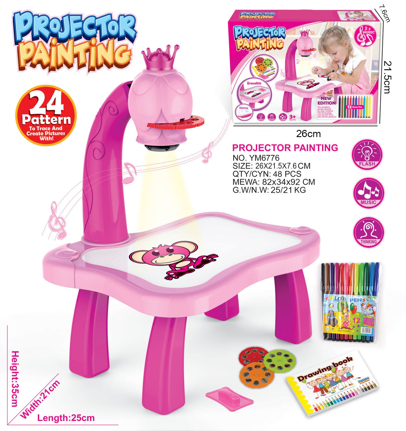 Children's Projection Drawing Table